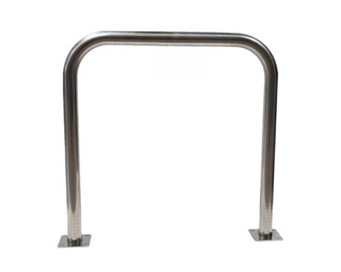 Aparcabicicletas universal clasico inox con placa