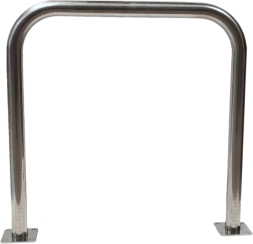 Aparcabicicletas universal clasico inox con placa