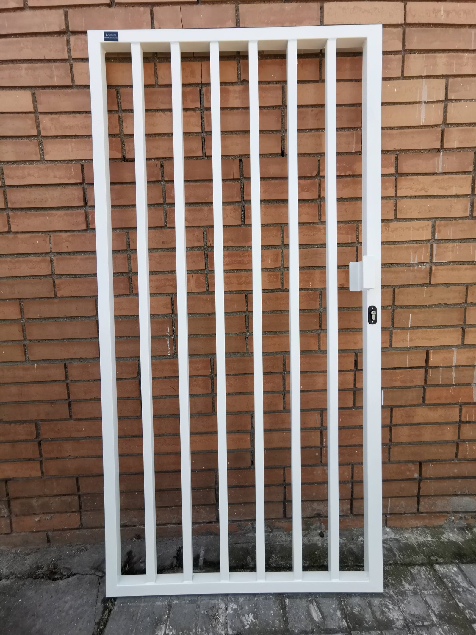 Puerta de hierro peatonal modelo Eco ideal para naves fabricación a medida