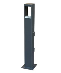 Cenicero k120 para Exterior de Gran Resistencia. Ceniceros de Recogida de Colillas de Gran Capacidad, accesible Solo con Llave
