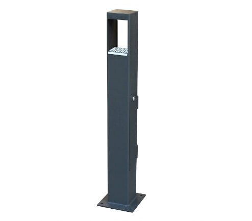 Cenicero k120 para Exterior de Gran Resistencia. Ceniceros de Recogida de Colillas de Gran Capacidad, accesible Solo con Llave