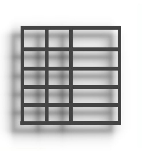 Grille en fer achat en ligne sur mesure directement de l'usine design 2