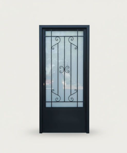 Puerta peatonal entrada principal ideal para casa /comunidad de seguridad modelo forja