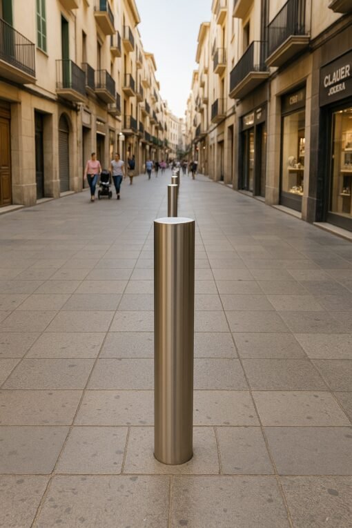 Pilona de seguridad  de acero inoxidable diámetro 114mm