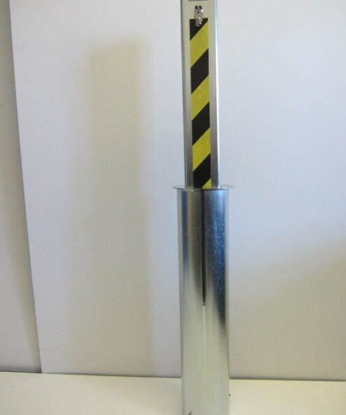 ECO anti-lightning security telescopic bollard ideal for shops or garages