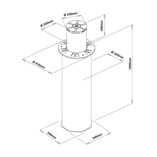 Pilona automática modelo Mole kit completo