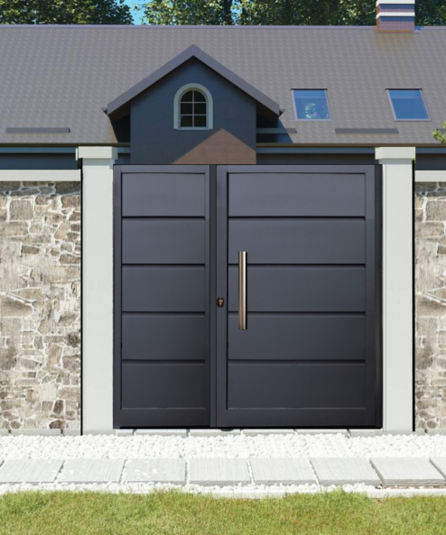 Puertas peatonales con fijo