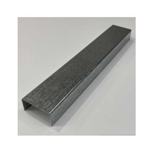 U de Chapa de Acero Galvanizado 1mm