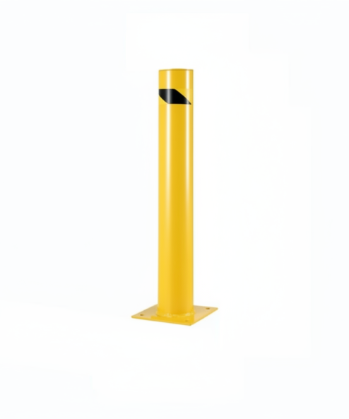 Pilona de Seguridad Metal con placa 75cm