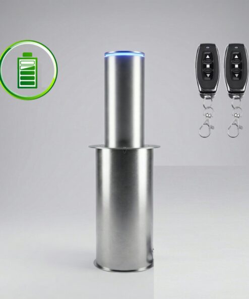 Pilona Automática Impact Galvanizado con Batería Ø220mm H500mm