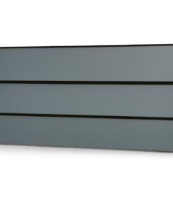 LAMEX anthracite grey fencing with three sheet metal slats